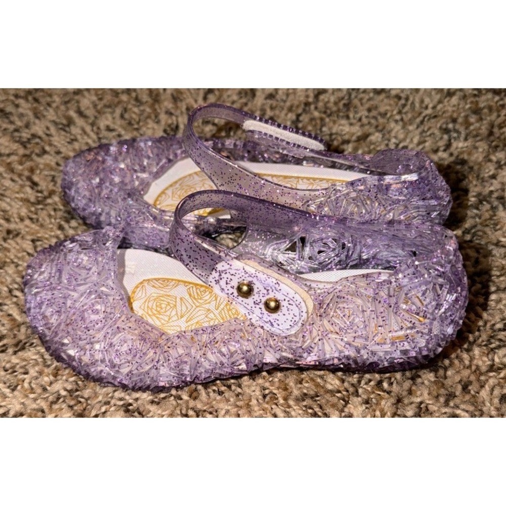 GUGUYYeah Purple Princess Jelly Mary Jane Flats-Dress UP Shoes Size 9 (28)